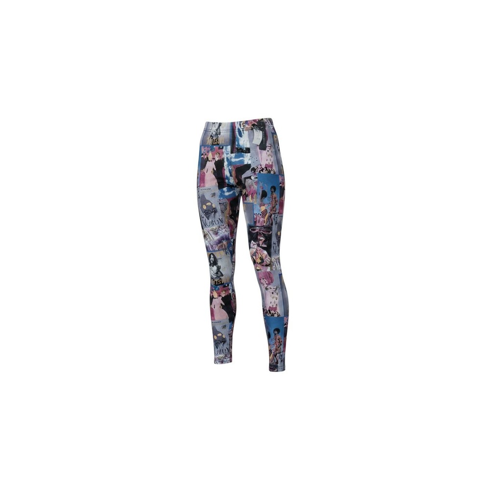 Rue21 Leggings Womens L/XL Multicolor New Graphic Print Collage Stretchy Fashion